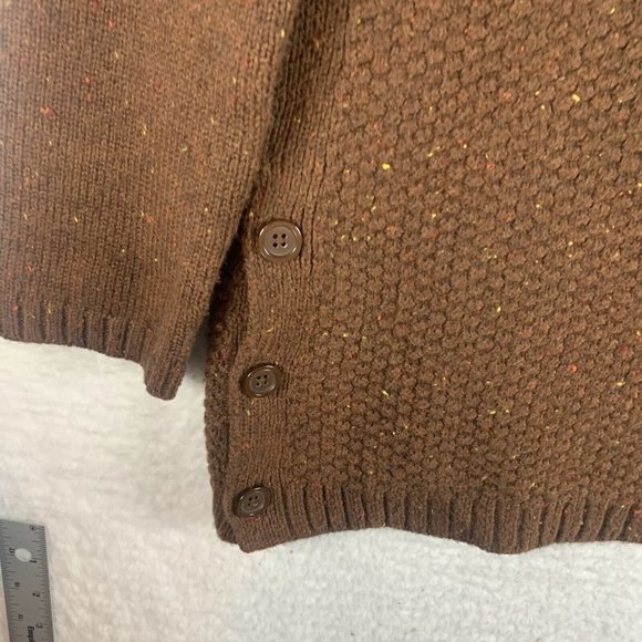 Talbots Sweater Women's Medium Brown Turtleneck Long Sleeve Side Button 7655 - Picture 2 of 8